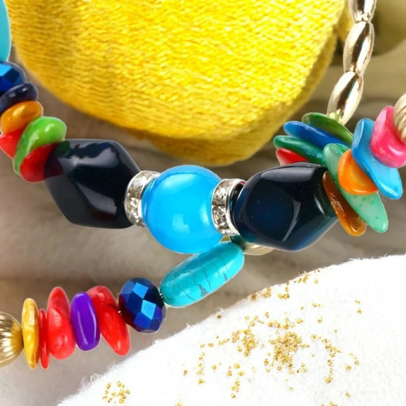 ποΈ Handmade Wrap Around Beaded Colorful Fashion Bracelet Trendy Boho-Chic - Picture 5 of 15